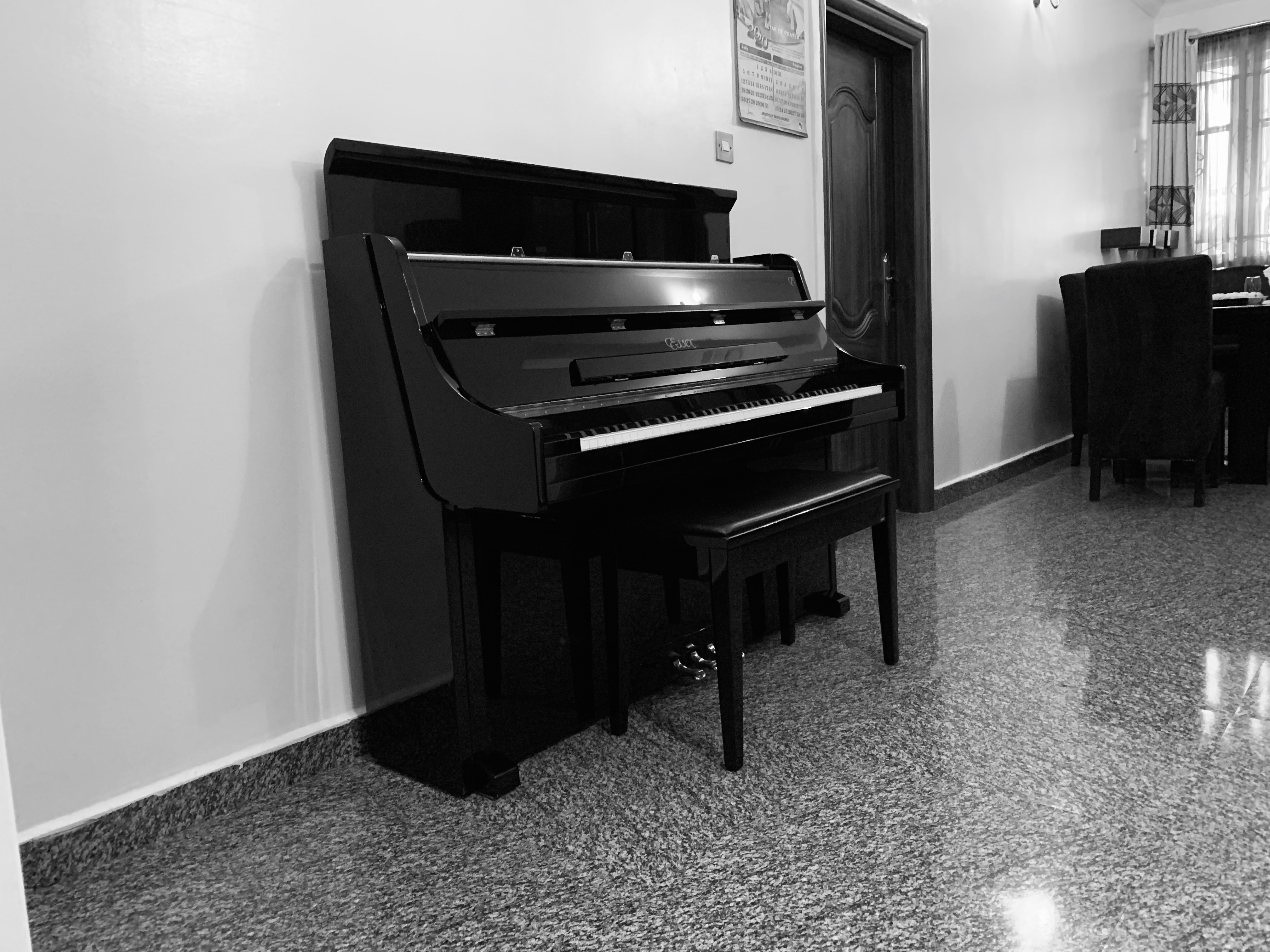 a photo of an essex piano.