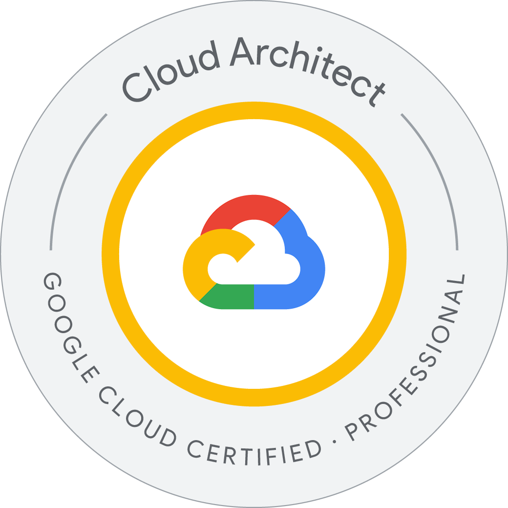 Google Cloud Certified Professional Cloud Architect Certification Badge